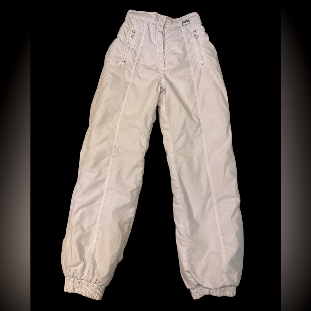Vintage Edelweiss White Ski pants snow pants